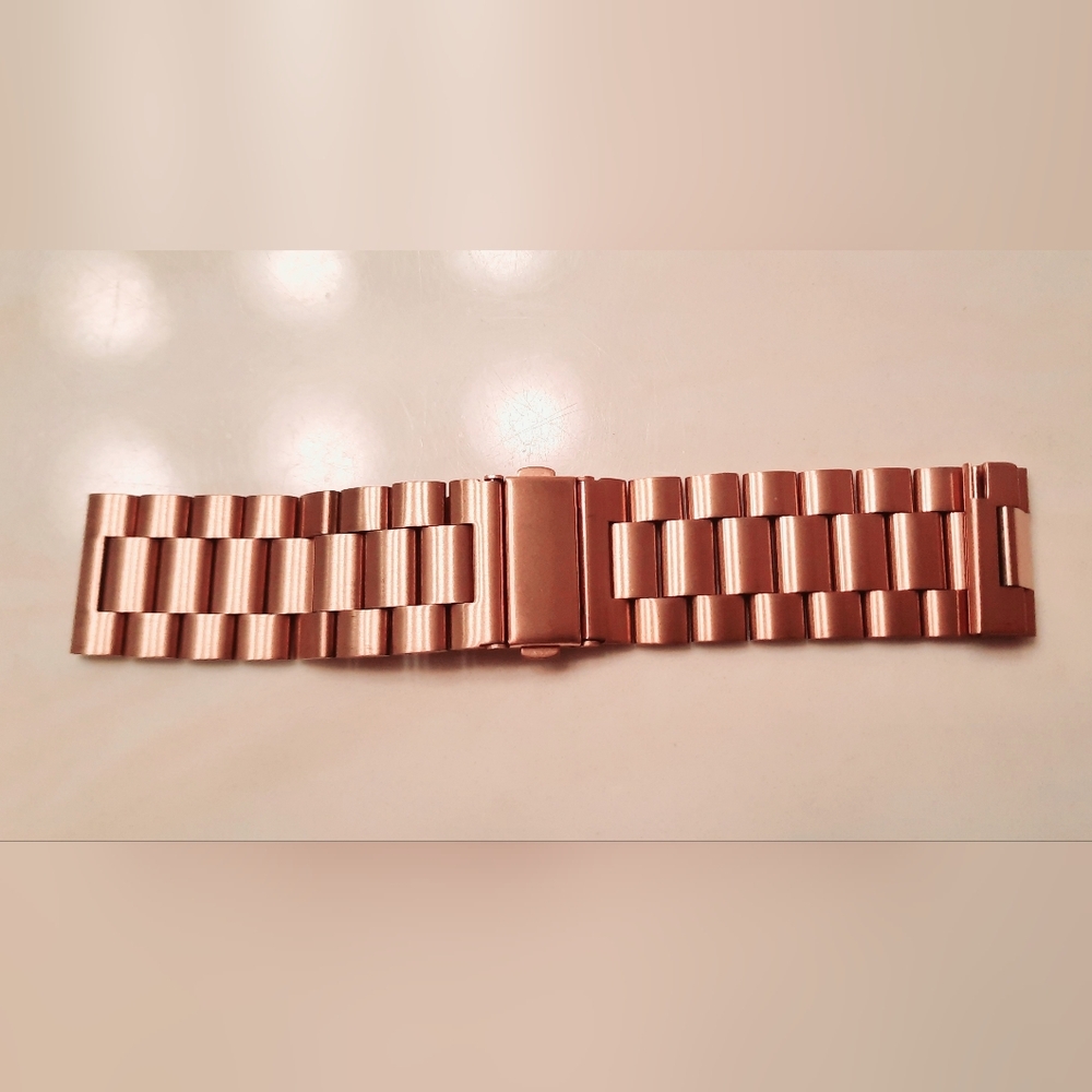 Rose Gold Premium Stainless Steel Smartwatch Band - Picture 13 of 15